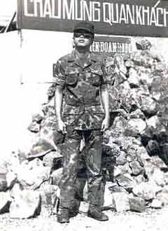 The author, Captain Khue, in An Loc in 1973